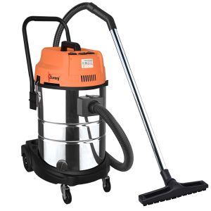Zureni 60 Litre Vacuum Cleaner 1200 W Powerful Suction 6m3/min Metal Canister Stainless Steel Tank for Home Upholstery Carpets Hard Floors Cleaning