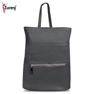 Vintage PU Leather Rucksack Backpack for Women and Girls (Grey)