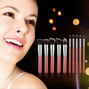 Set of 10 Makeup Brushes Set