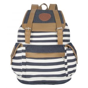 Unisex Canvas Rucksack Travel Backpack – Blue 