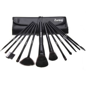 12 Pcs Professional Makeup Brush Set With Bag Organizer