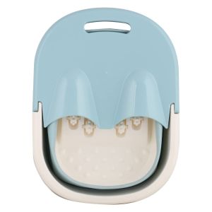 Zureni Foot Bath Barrel Portable Foldaway Foot Bath Spa, Foot Soaking Bath Tub Basin Tools, with Foot Massage, for Feet Soak, Pedicure and Massage Ankles (Sky Blue)
