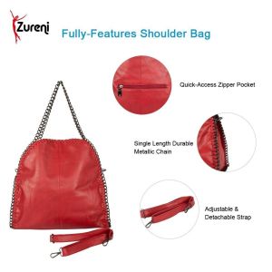  Classic Tote Bag With Metal Chain Strap for Girls and Women