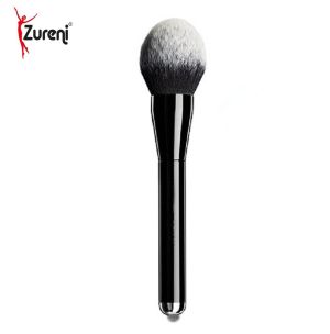 1 Piece Large Soft Makeup Brush With Plastic Handle -Black 