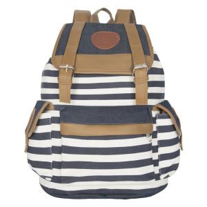 Unisex Canvas Rucksack Travel Backpack – Blue 