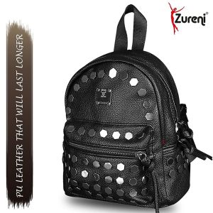 PU Leather Women Waterproof Backpack Small 